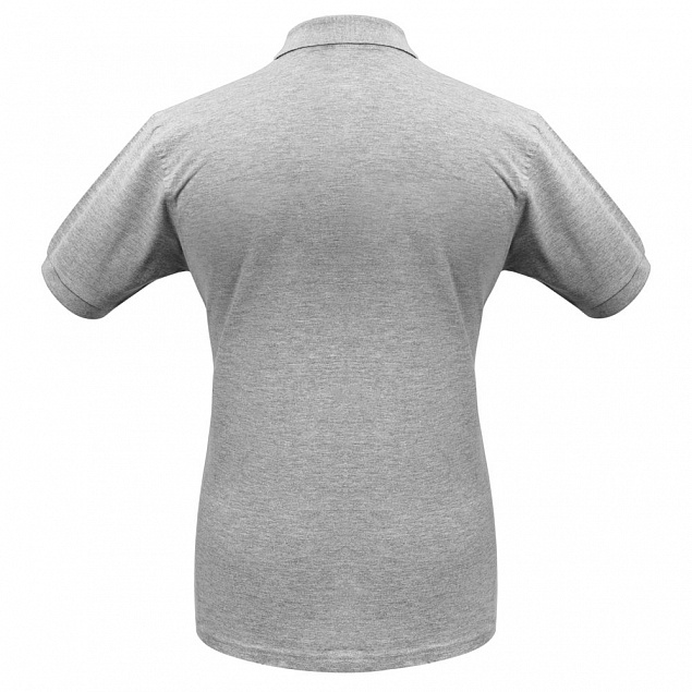 Рубашка поло Heavymill серый меланж с логотипом в Нефтекамске заказать по выгодной цене в кибермаркете AvroraStore