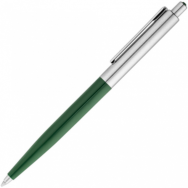 Ручка шариковая Senator Point Metal, зеленая с логотипом в Нефтекамске заказать по выгодной цене в кибермаркете AvroraStore