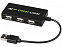 USB Hub на 4 порта "Brick" с логотипом в Нефтекамске заказать по выгодной цене в кибермаркете AvroraStore
