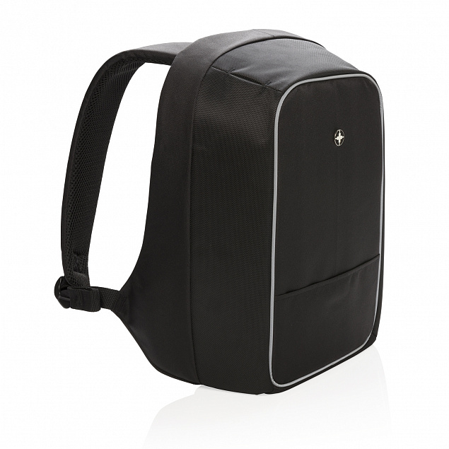 Рюкзак для ноутбука Swiss Peak с защитой от карманников с логотипом в Нефтекамске заказать по выгодной цене в кибермаркете AvroraStore