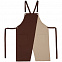 Фартук Picante, коричневый с бежевым с логотипом в Нефтекамске заказать по выгодной цене в кибермаркете AvroraStore