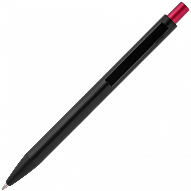 Ручка шариковая Chromatic, черная с красным с логотипом в Нефтекамске заказать по выгодной цене в кибермаркете AvroraStore