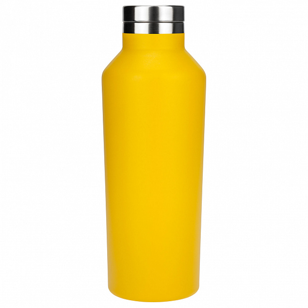 Термобутылка вакуумная герметичная, Asti, 500 ml, желтая с логотипом в Нефтекамске заказать по выгодной цене в кибермаркете AvroraStore