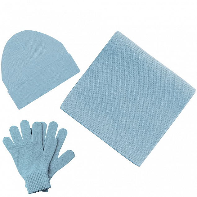 Перчатки Real Talk, голубые с логотипом в Нефтекамске заказать по выгодной цене в кибермаркете AvroraStore