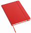 Блокнот CARB, размер DIN A5, красный с логотипом в Нефтекамске заказать по выгодной цене в кибермаркете AvroraStore