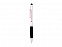 Ручка-стилус шариковая Ziggy синие чернила, серебристый/черный с логотипом в Нефтекамске заказать по выгодной цене в кибермаркете AvroraStore