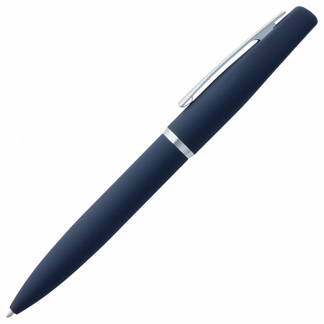 Ручка шариковая Bolt Soft Touch, синяя с логотипом в Нефтекамске заказать по выгодной цене в кибермаркете AvroraStore