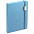 Ежедневник New Factor Metal, голубой с логотипом в Нефтекамске заказать по выгодной цене в кибермаркете AvroraStore