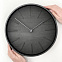 Часы настенные Plato, черное дерево с логотипом в Нефтекамске заказать по выгодной цене в кибермаркете AvroraStore