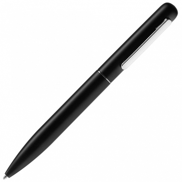 Ручка шариковая Scribo, матовая черная с логотипом в Нефтекамске заказать по выгодной цене в кибермаркете AvroraStore