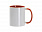 Кружка для сублимации, 330 мл, d=82 мм, стандарт А, белая, красная внутри, красная ручка с логотипом в Нефтекамске заказать по выгодной цене в кибермаркете AvroraStore