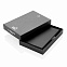 Алюминиевый держатель для карт C-Secure, черный с логотипом в Нефтекамске заказать по выгодной цене в кибермаркете AvroraStore