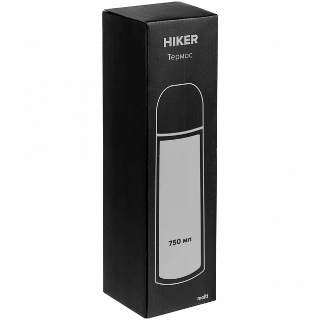 Термос Hiker 750, черный с логотипом в Нефтекамске заказать по выгодной цене в кибермаркете AvroraStore