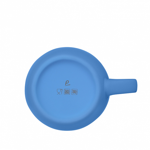 Керамическая кружка Viana, синяя с логотипом в Нефтекамске заказать по выгодной цене в кибермаркете AvroraStore