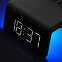 Настольные часы с беспроводной зарядкой 15W, Flame, черный цвет с логотипом в Нефтекамске заказать по выгодной цене в кибермаркете AvroraStore