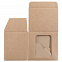 Коробка для кружки Window, крафт с логотипом в Нефтекамске заказать по выгодной цене в кибермаркете AvroraStore