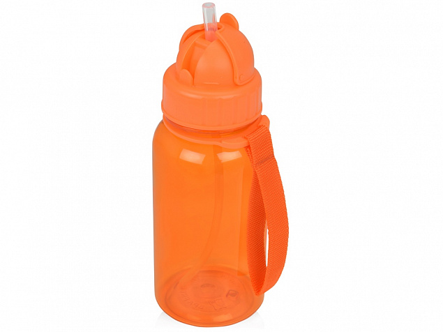 Бутылка для воды со складной соломинкой «Kidz» с логотипом в Нефтекамске заказать по выгодной цене в кибермаркете AvroraStore
