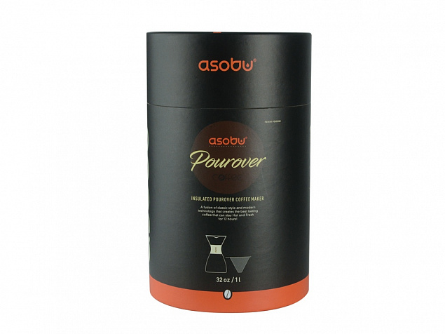Кофеварка POUR OVER, 1000 мл, серебристый/черный с логотипом в Нефтекамске заказать по выгодной цене в кибермаркете AvroraStore
