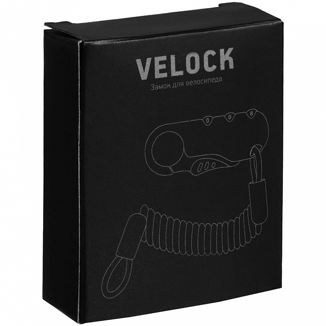 Кодовый замок для велосипеда Velock, черный с логотипом в Нефтекамске заказать по выгодной цене в кибермаркете AvroraStore