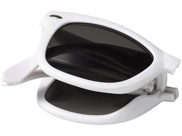 Очки солнцезащитные Sun Ray складные, белый с логотипом в Нефтекамске заказать по выгодной цене в кибермаркете AvroraStore