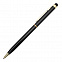 Шариковая ручка Touch Tip из золотого алюминия, черная с логотипом в Нефтекамске заказать по выгодной цене в кибермаркете AvroraStore