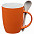 Кружка с ложкой Cheer Up ver.2, красная с логотипом в Нефтекамске заказать по выгодной цене в кибермаркете AvroraStore