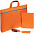 Набор Flexpen Shall Simple, оранжевый с логотипом в Нефтекамске заказать по выгодной цене в кибермаркете AvroraStore