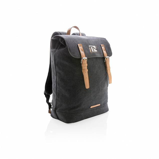 Рюкзак для ноутбука Canvas, черный с логотипом в Нефтекамске заказать по выгодной цене в кибермаркете AvroraStore