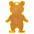 Пешеходный светоотражатель «Мишка», неон-желтый с логотипом в Нефтекамске заказать по выгодной цене в кибермаркете AvroraStore