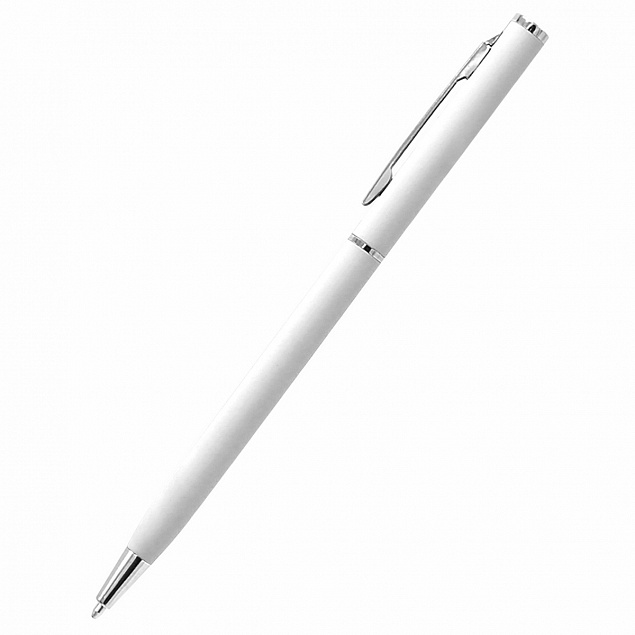 Ручка шариковая металлическая Tinny Soft - Белый BB с логотипом в Нефтекамске заказать по выгодной цене в кибермаркете AvroraStore