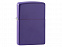 Зажигалка ZIPPO Classic с покрытием Purple Matte с логотипом в Нефтекамске заказать по выгодной цене в кибермаркете AvroraStore