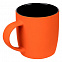 Кружка Surprise Touch Black c покрытием софт-тач, оранжевая с логотипом в Нефтекамске заказать по выгодной цене в кибермаркете AvroraStore