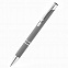 Ручка металлическая Molly софт-тач, серая с логотипом в Нефтекамске заказать по выгодной цене в кибермаркете AvroraStore