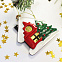 Ёлочная игрушка Домик (красный) с логотипом в Нефтекамске заказать по выгодной цене в кибермаркете AvroraStore