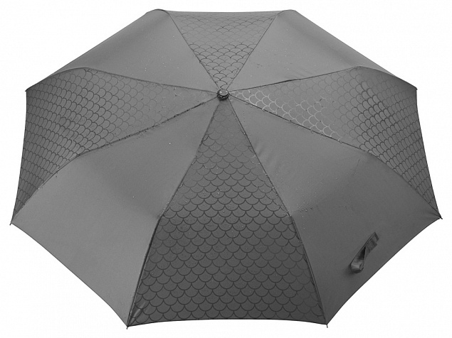 Зонт-полуавтомат складной Marvy с проявляющимся рисунком, серый с логотипом в Нефтекамске заказать по выгодной цене в кибермаркете AvroraStore