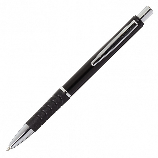 Шариковая ручка Andante, черная с логотипом в Нефтекамске заказать по выгодной цене в кибермаркете AvroraStore