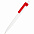 Ручка пластиковая Blancore, красная с логотипом в Нефтекамске заказать по выгодной цене в кибермаркете AvroraStore