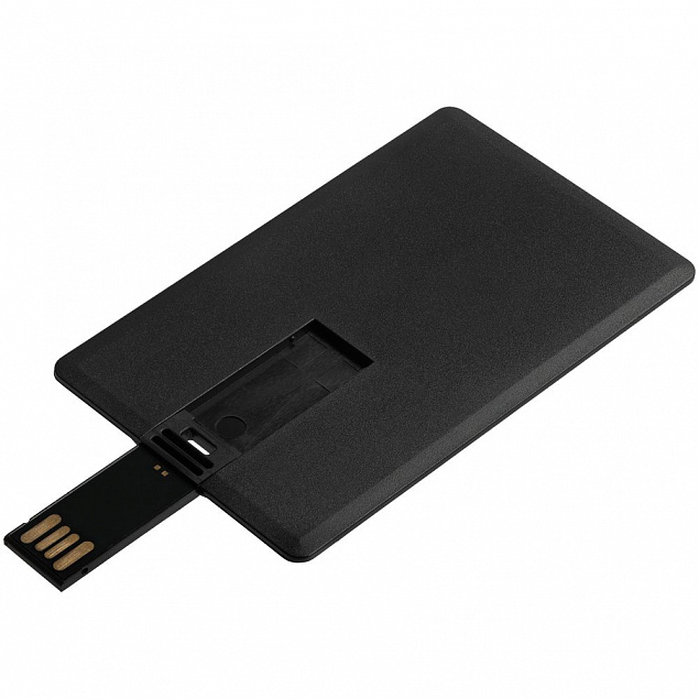 Флешка Card, 8 Гб, черная с логотипом в Нефтекамске заказать по выгодной цене в кибермаркете AvroraStore