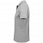 Рубашка поло мужская Planet Men, серый меланж с логотипом в Нефтекамске заказать по выгодной цене в кибермаркете AvroraStore