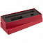 Коробка Notes с ложементом для ручки и флешки, красная с логотипом в Нефтекамске заказать по выгодной цене в кибермаркете AvroraStore