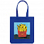 Холщовая сумка «Фри», ярко-синяя с логотипом в Нефтекамске заказать по выгодной цене в кибермаркете AvroraStore
