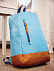 Рюкзак FUN, голубой с логотипом в Нефтекамске заказать по выгодной цене в кибермаркете AvroraStore