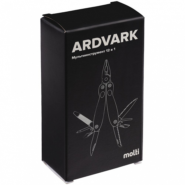 Мультиинструмент Ardvark, серебристый с логотипом в Нефтекамске заказать по выгодной цене в кибермаркете AvroraStore