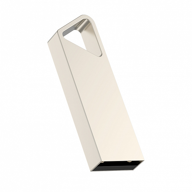 USB flash-карта SPLIT (16Гб), серебристая, 3,6х1,2х0,5 см, металл с логотипом в Нефтекамске заказать по выгодной цене в кибермаркете AvroraStore