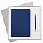 Подарочный набор Spark, синий (ежедневник, ручка) с логотипом в Нефтекамске заказать по выгодной цене в кибермаркете AvroraStore