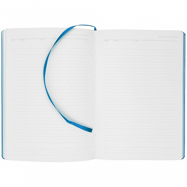 Ежедневник New Latte, недатированный, ярко-синий с логотипом в Нефтекамске заказать по выгодной цене в кибермаркете AvroraStore