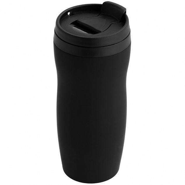 Термостакан Forma, черный с логотипом в Нефтекамске заказать по выгодной цене в кибермаркете AvroraStore