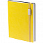Ежедневник Vivian Metal, недатированный, желтый с логотипом в Нефтекамске заказать по выгодной цене в кибермаркете AvroraStore