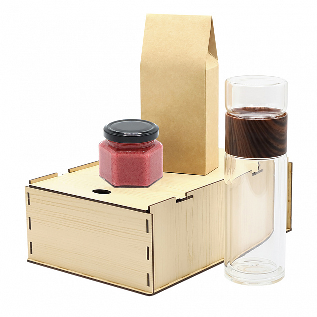 Подарочный набор Ченз, (черный чай, мед с фундуком и какао) с логотипом в Нефтекамске заказать по выгодной цене в кибермаркете AvroraStore
