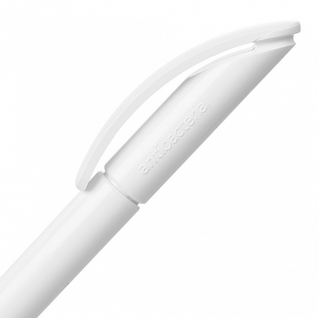 Ручка шариковая Prodir DS3 TPP Antibacterial, белая с логотипом в Нефтекамске заказать по выгодной цене в кибермаркете AvroraStore